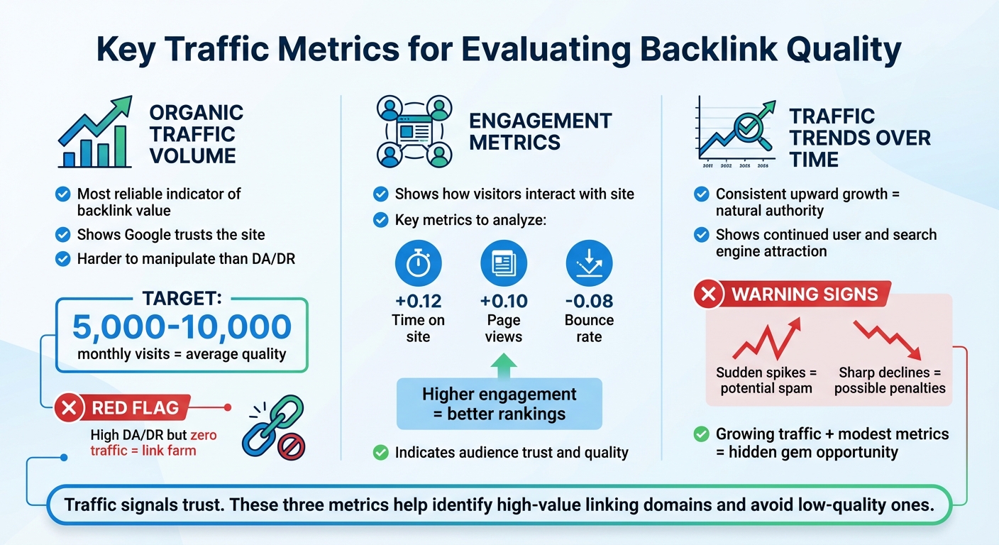 Key Traffic Metrics for Evaluating Backlink Quality