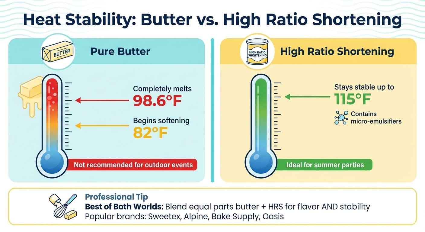 Heat Stability Comparison: Butter vs High Ratio Shortening for Summer Desserts