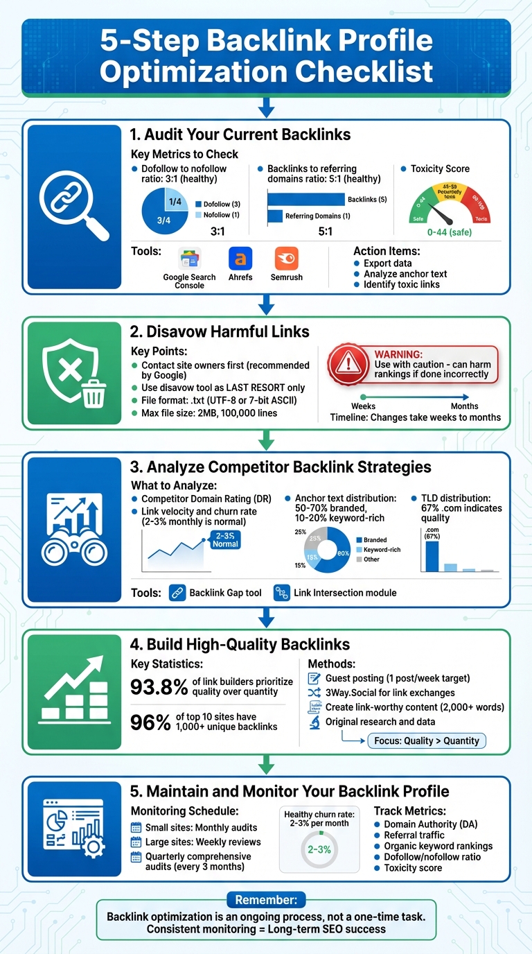 5-Step Backlink Profile Optimization Checklist for SEO Success