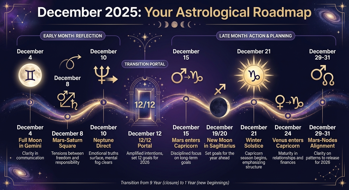 December 2025 Key Astrological Events and Dates