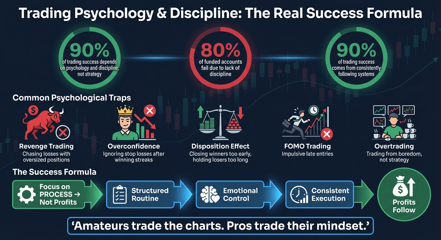 Trading Psychology Statistics: Why 90% of Success Depends on Mindset