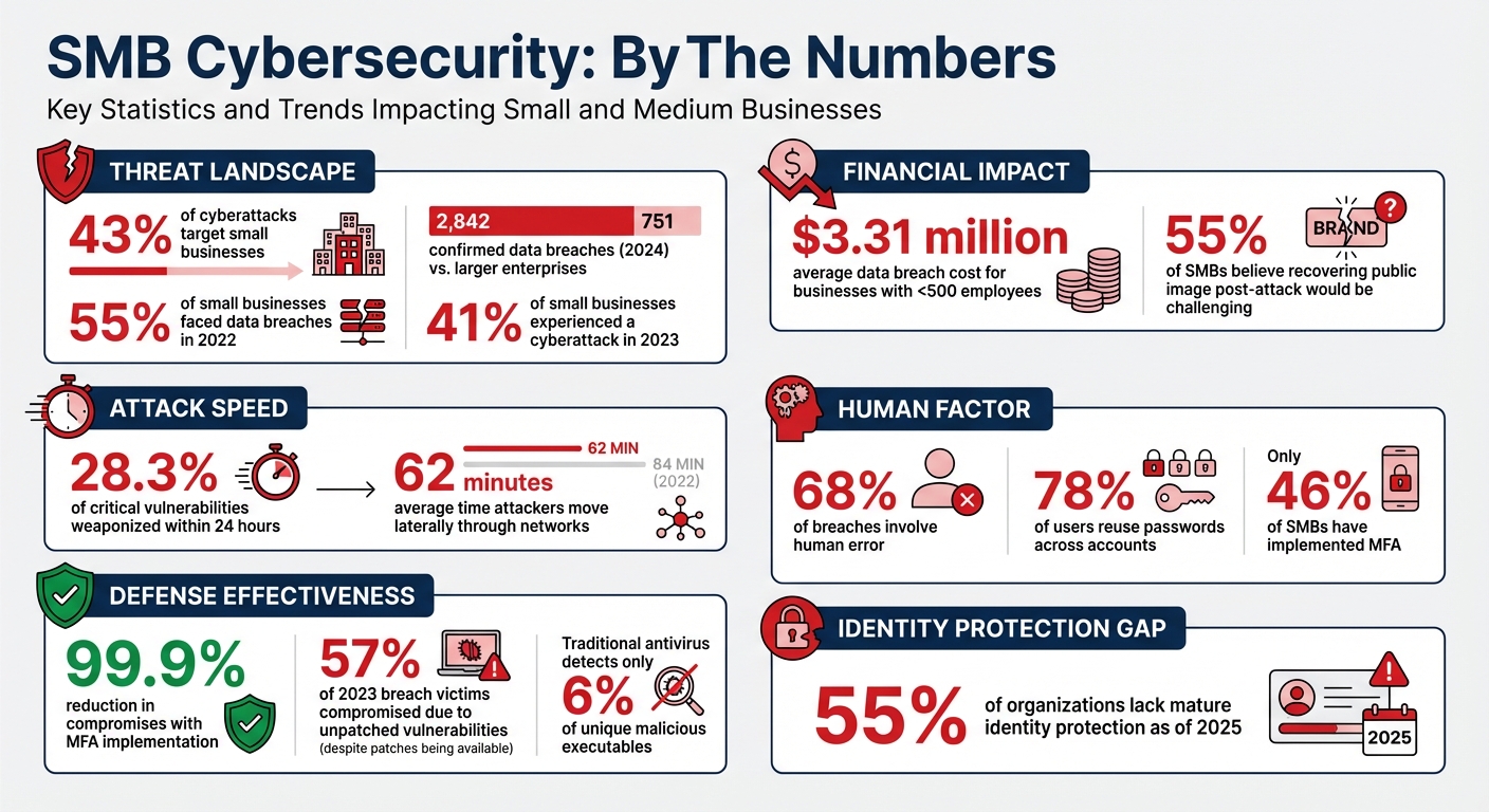 SMB Cybersecurity Statistics: Attack Frequency, Costs, and Defense Effectiveness