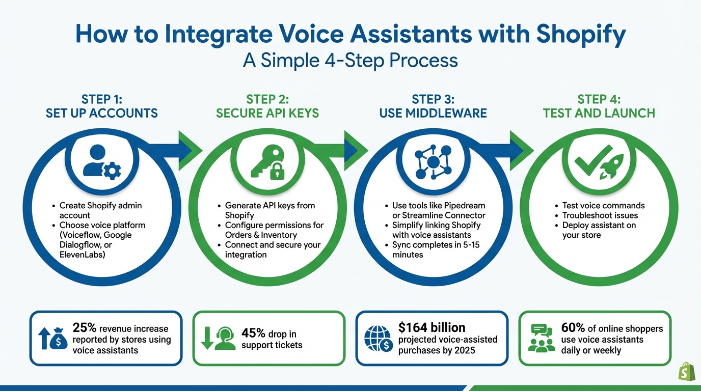 4-Step Process to Integrate Voice Assistants with Shopify