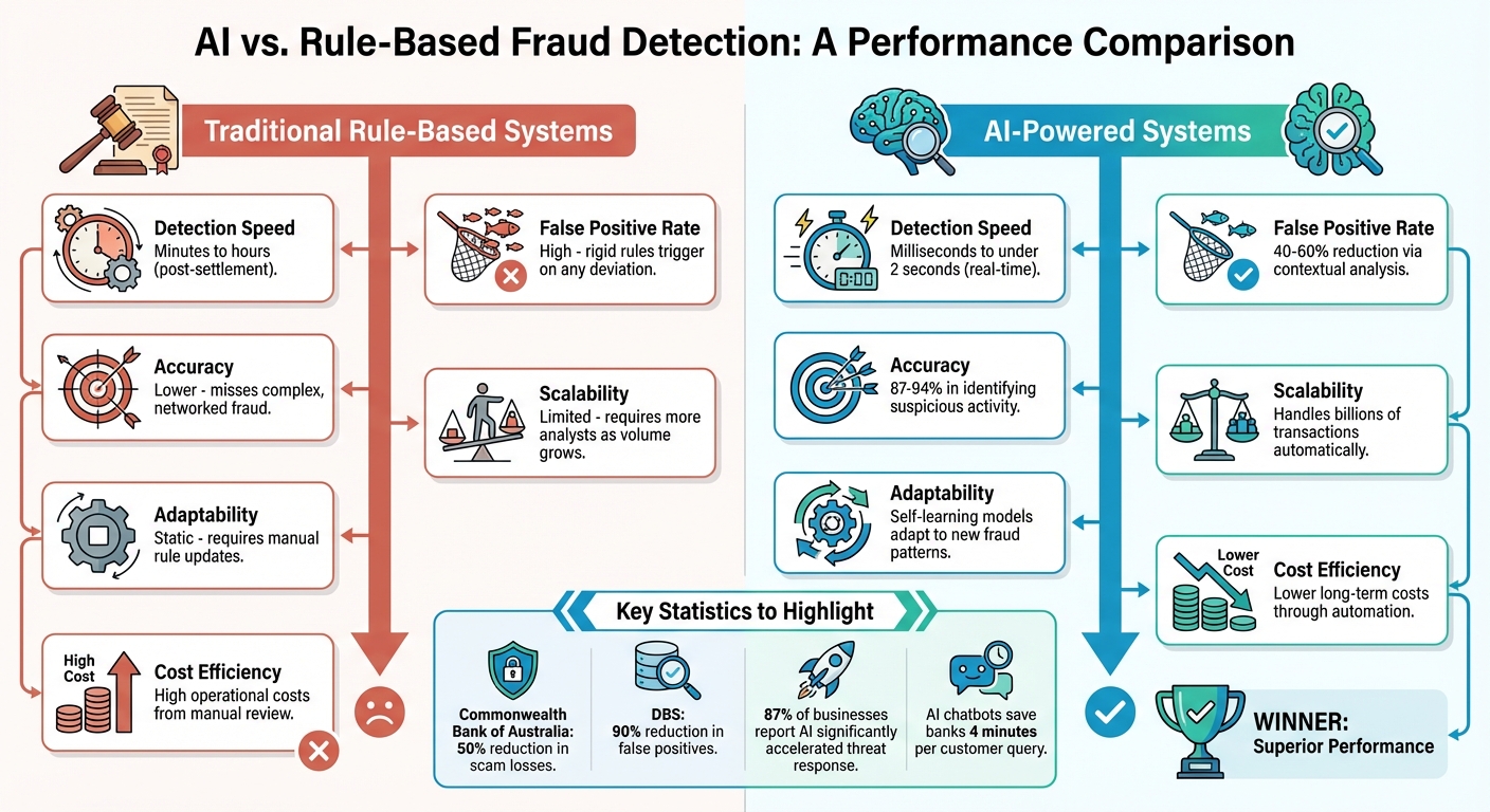 AI vs Traditional Fraud Detection Systems: Speed, Accuracy, and Cost Comparison