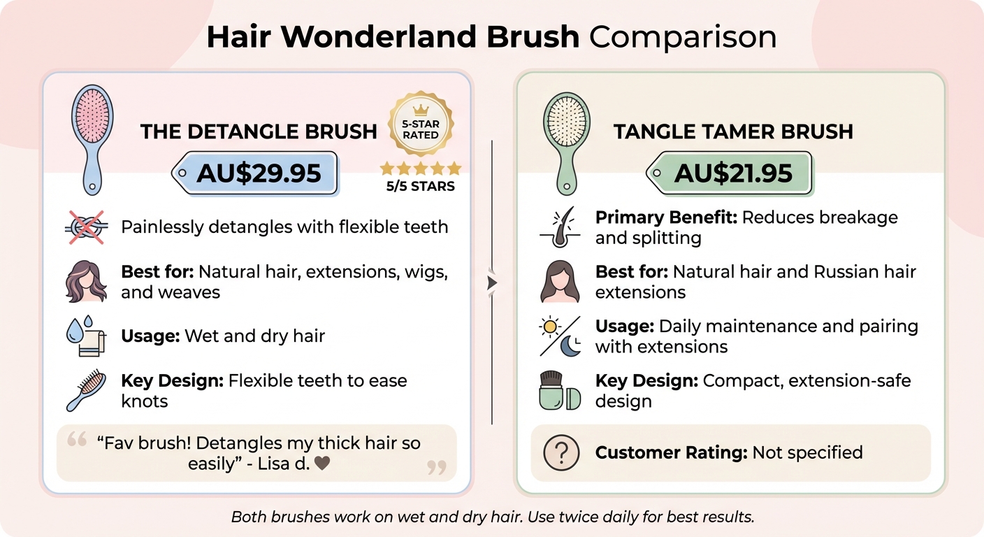 Hair Wonderland Extension Brush Comparison: Features and Prices