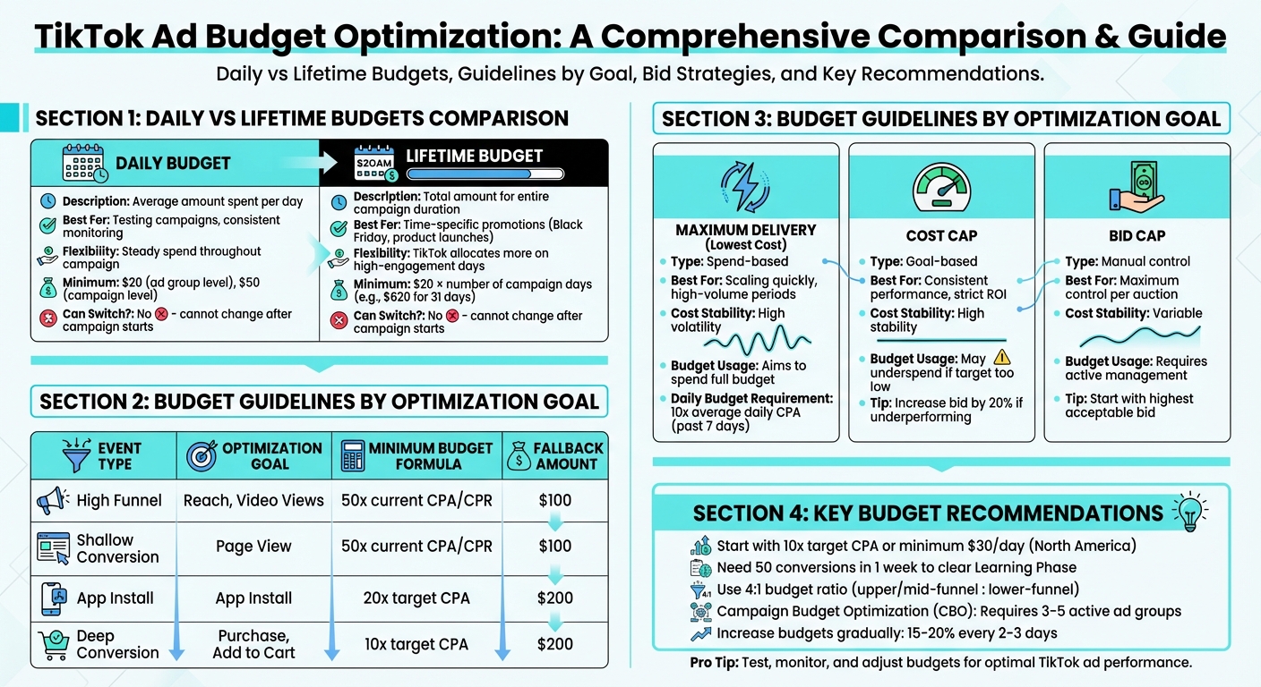 TikTok Ad Budget Types and Optimization Strategies Comparison Guide