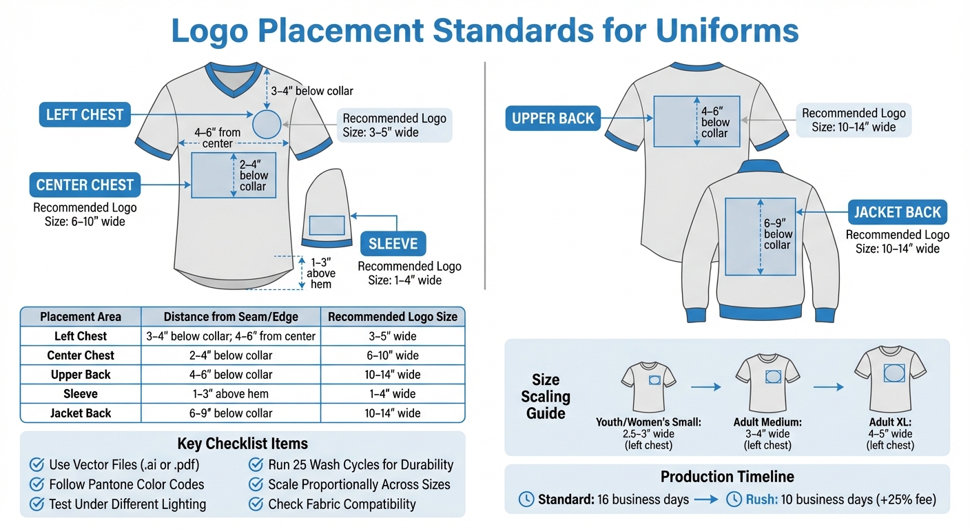 Logo Placement Standards and Measurements for Uniform Branding