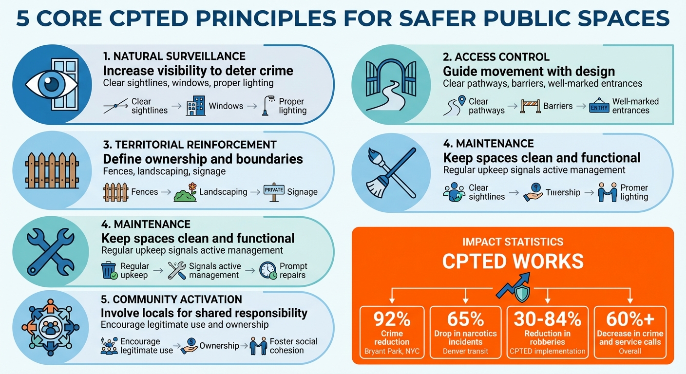 5 Core CPTED Principles for Safer Public Spaces