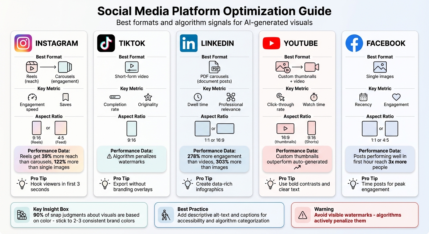 Social Media Platform Optimization Guide for AI Visual Content