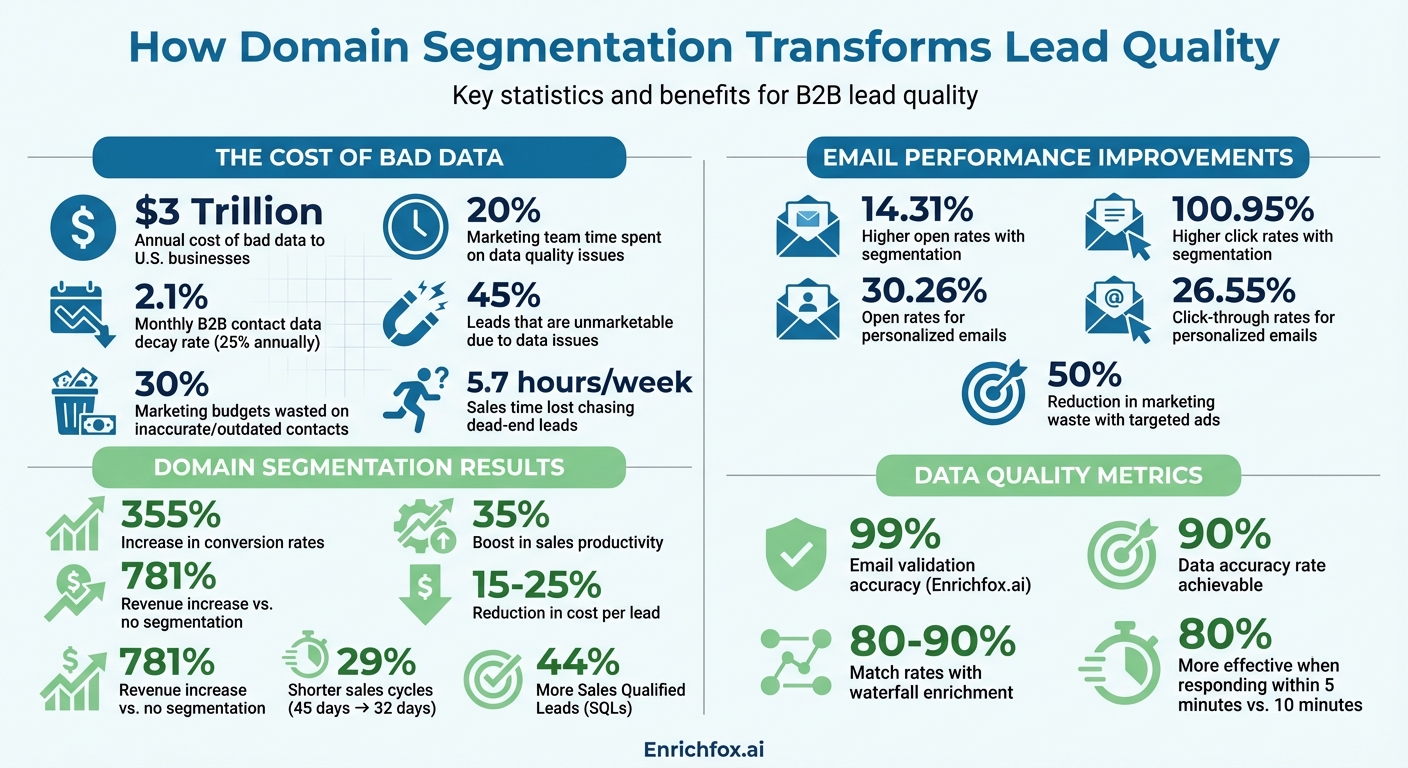Domain Segmentation Impact: Key Statistics on Lead Quality and ROI