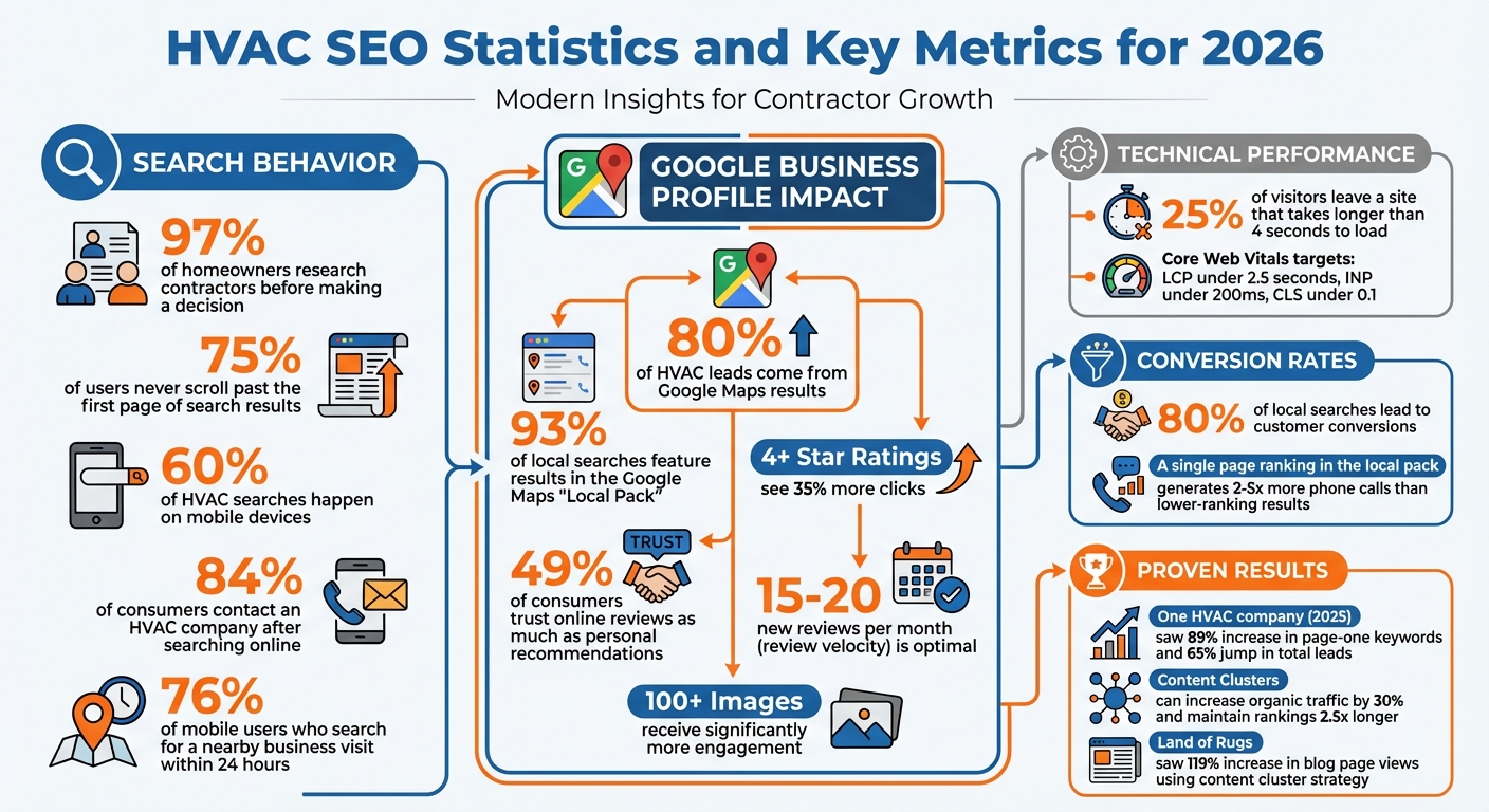 HVAC SEO Statistics and Key Metrics for 2026