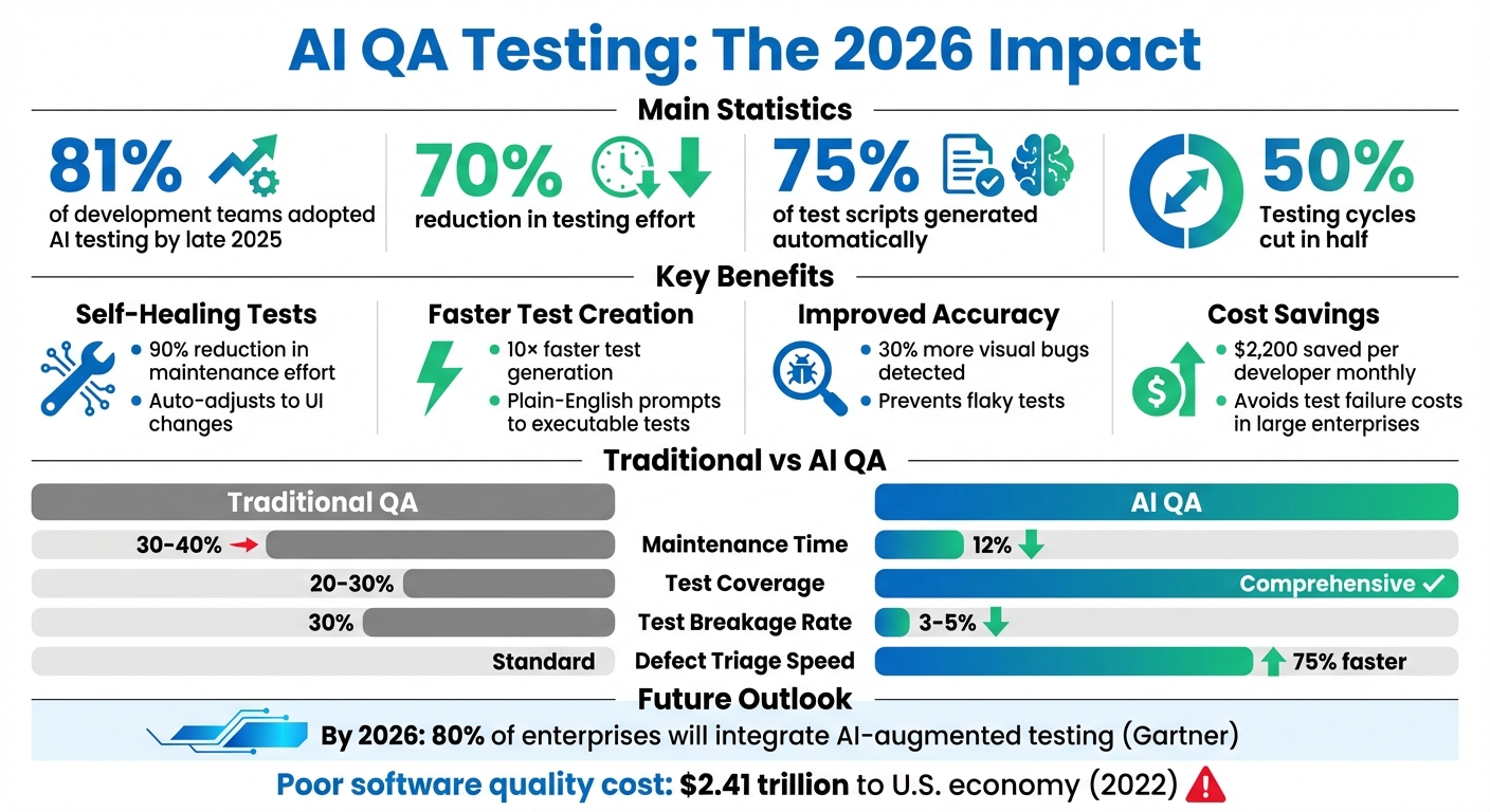 AI QA Testing Benefits: Key Statistics and ROI Metrics for 2026