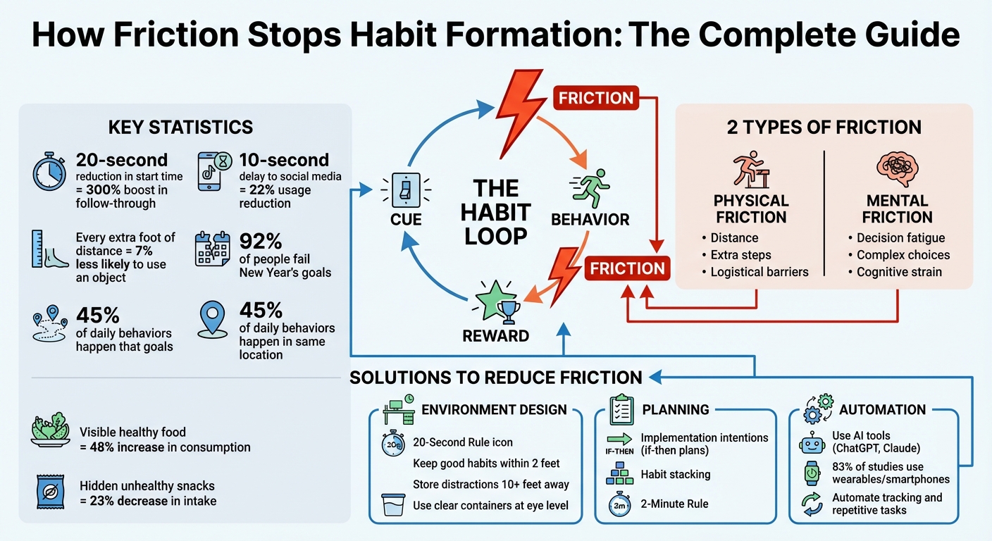 Why Friction Stops Habit Formation 1 How Friction Disrupts the Habit Loop and Strategies to Reduce It