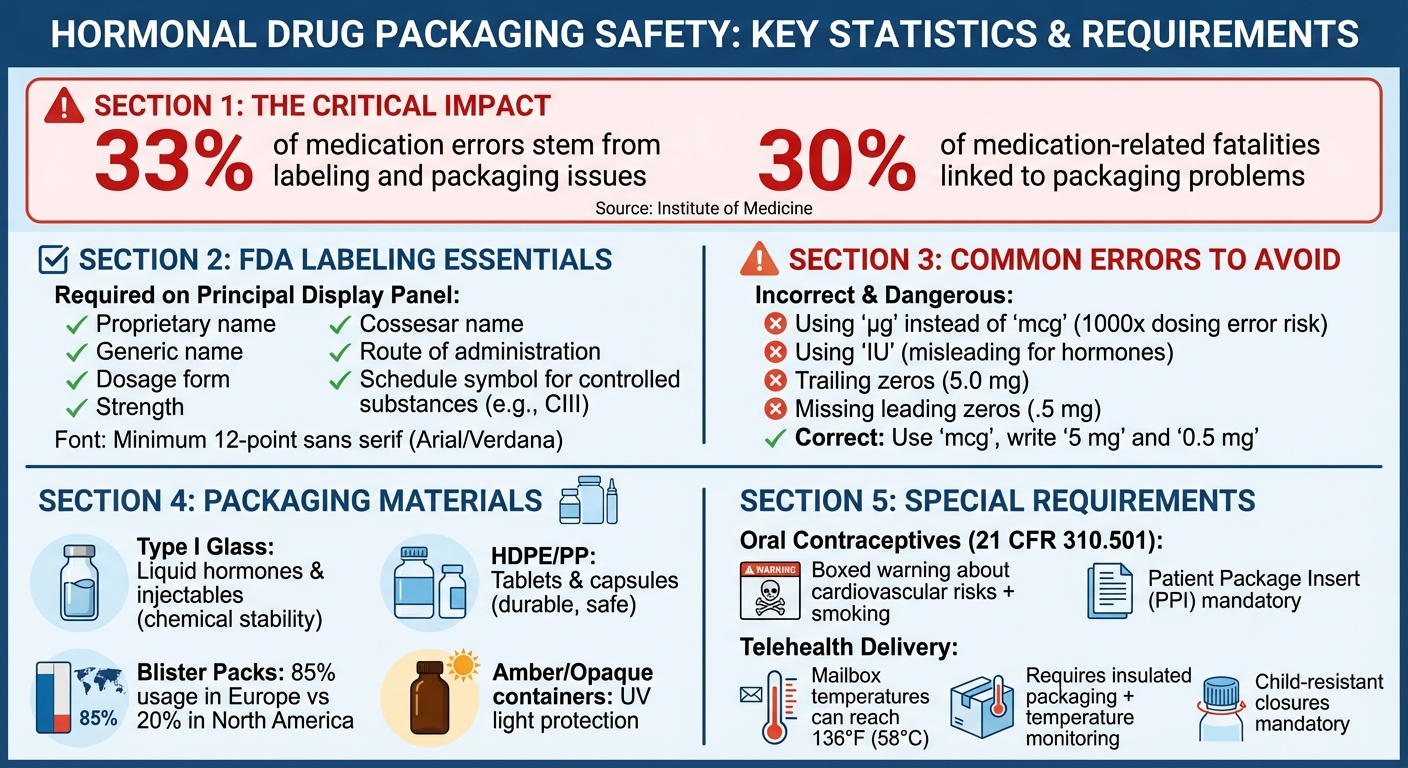Hormonal Drug Packaging Safety Statistics and FDA Requirements