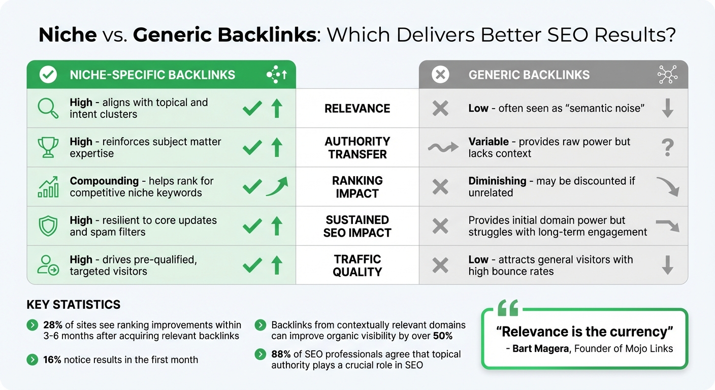 Niche vs Generic Backlinks: SEO Impact Comparison