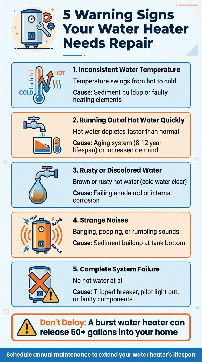 5 Warning Signs Your Water Heater Needs Repair