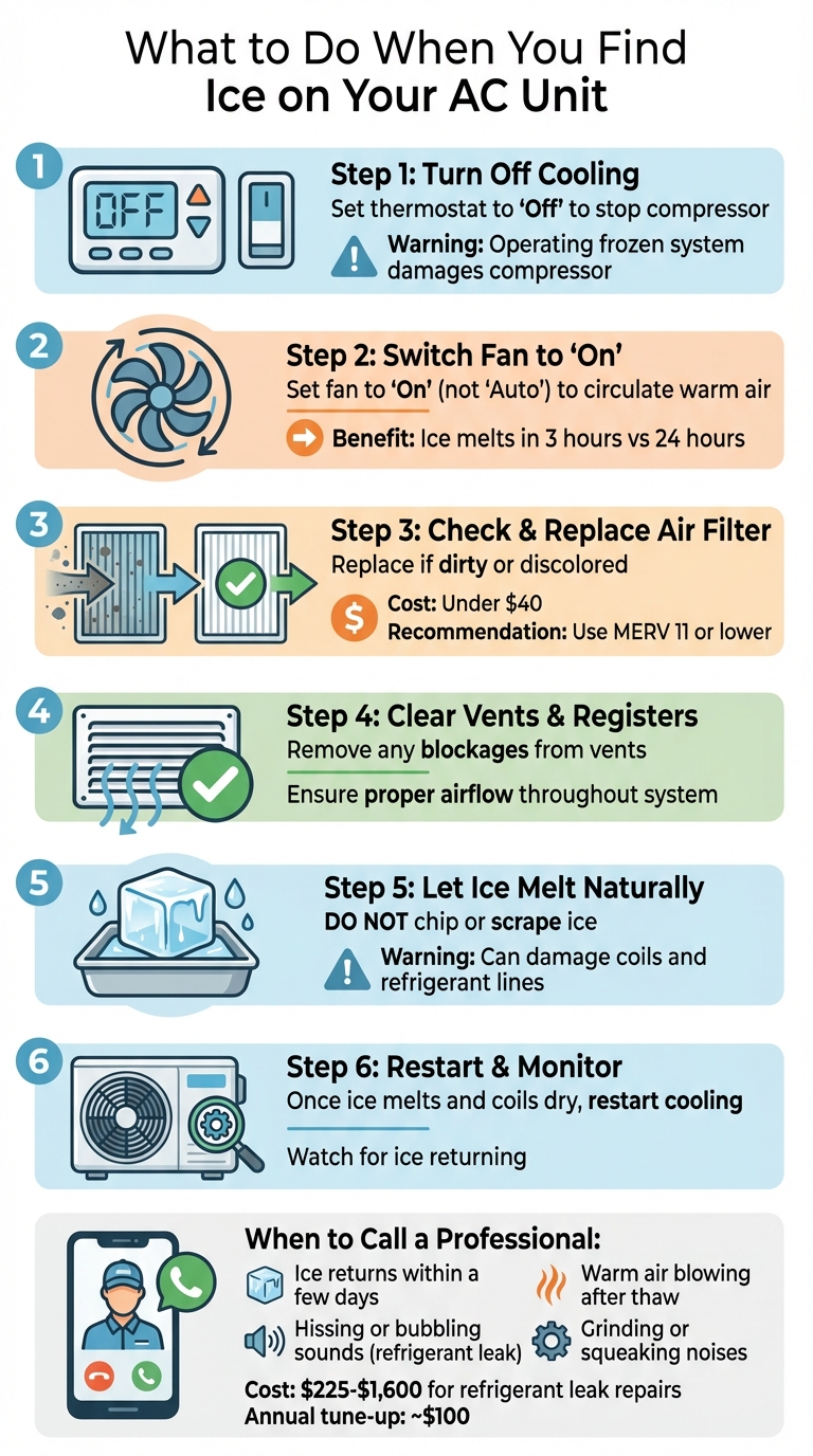 What to Do When Ice Forms on Your AC Unit: Step-by-Step Guide