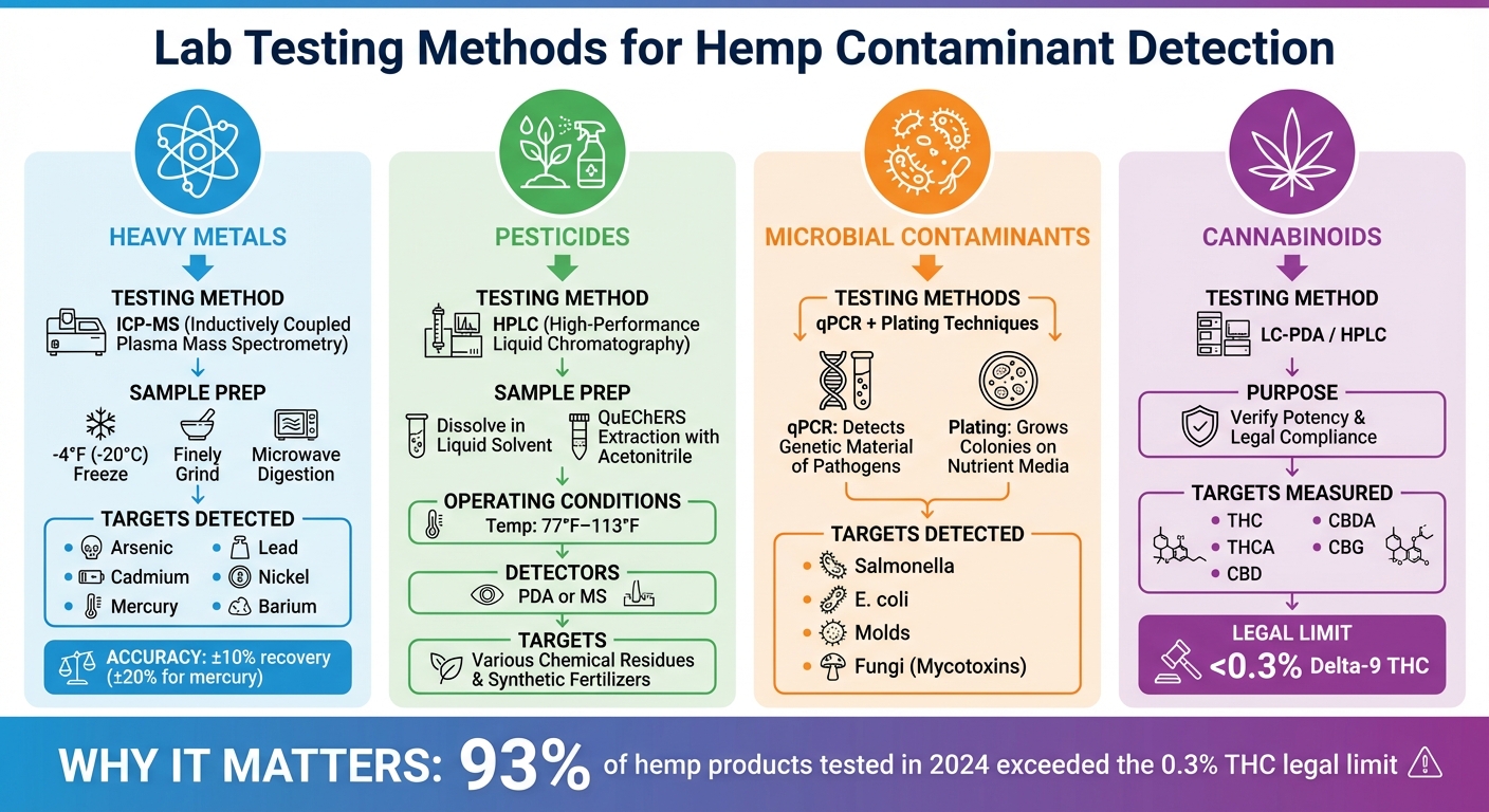 Lab Testing Methods for Hemp Contaminant Detection