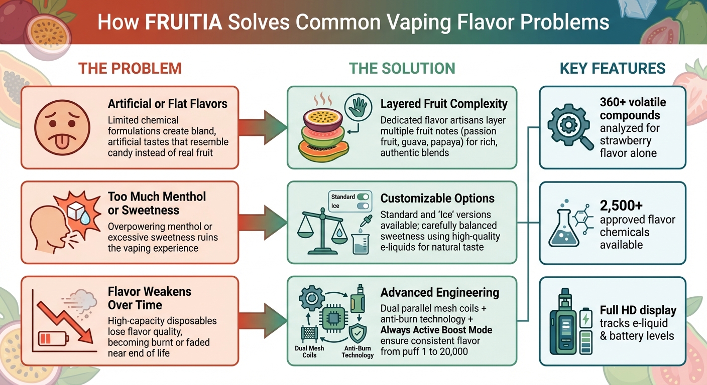 How FRUITIA Solves Common Vaping Flavor Problems