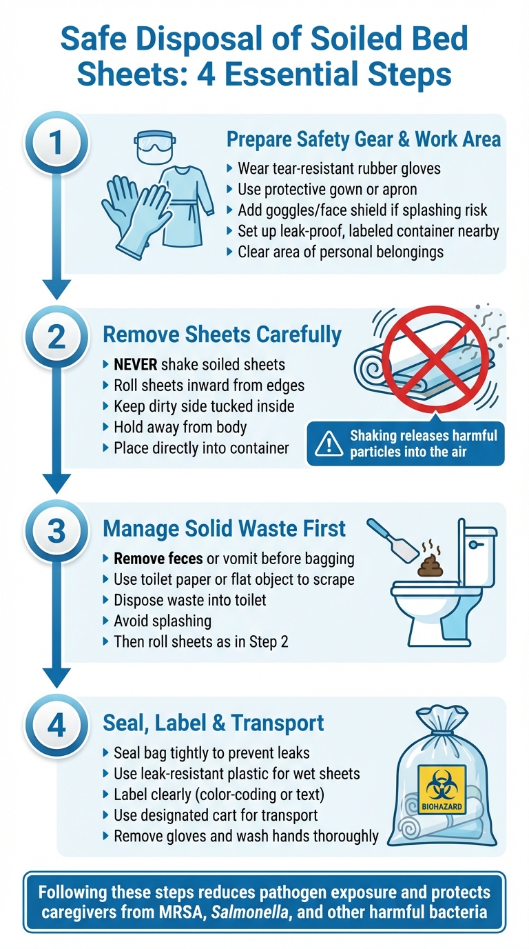 4-Step Guide to Safely Dispose of Soiled Bed Sheets