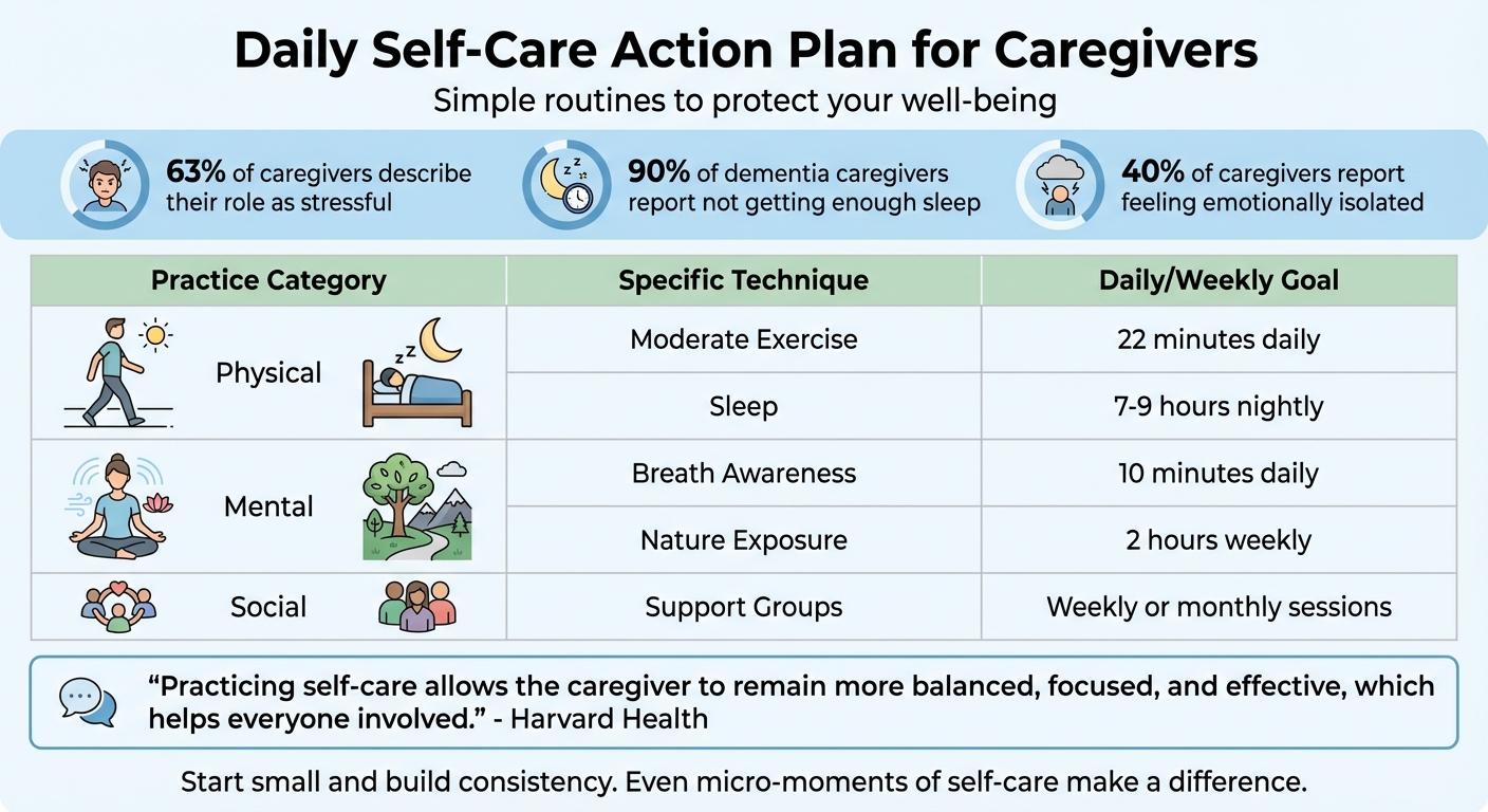 Daily Self-Care Routines for Caregivers: Physical and Mental Health Practices