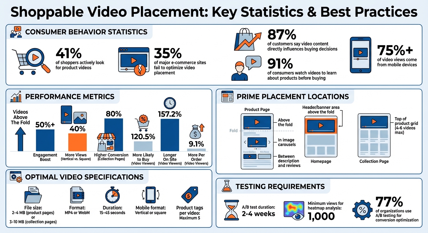 Shoppable Video Placement Statistics and Best Practices