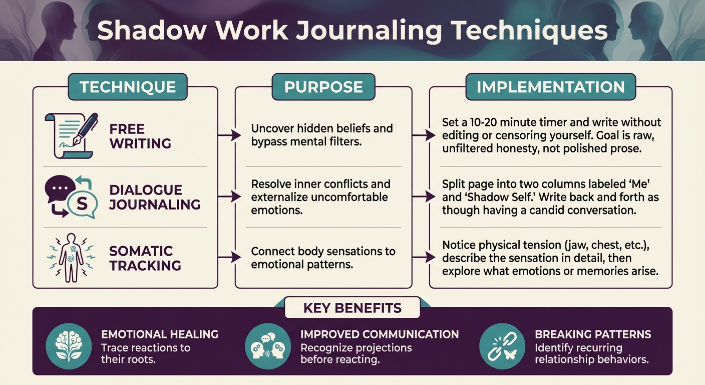 Shadow Work Journaling Techniques and Methods for Relationship Improvement