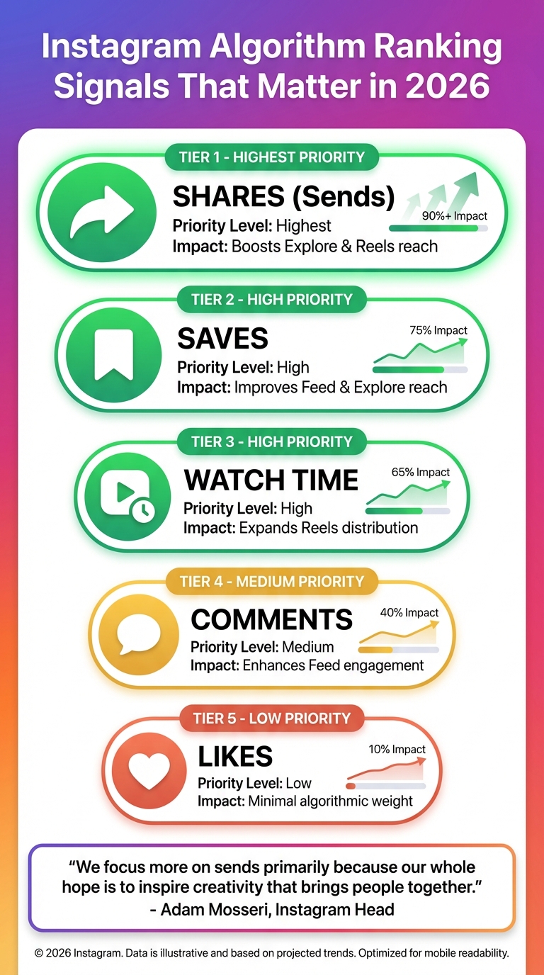 Instagram Algorithm Ranking Signals Priority Guide 2026