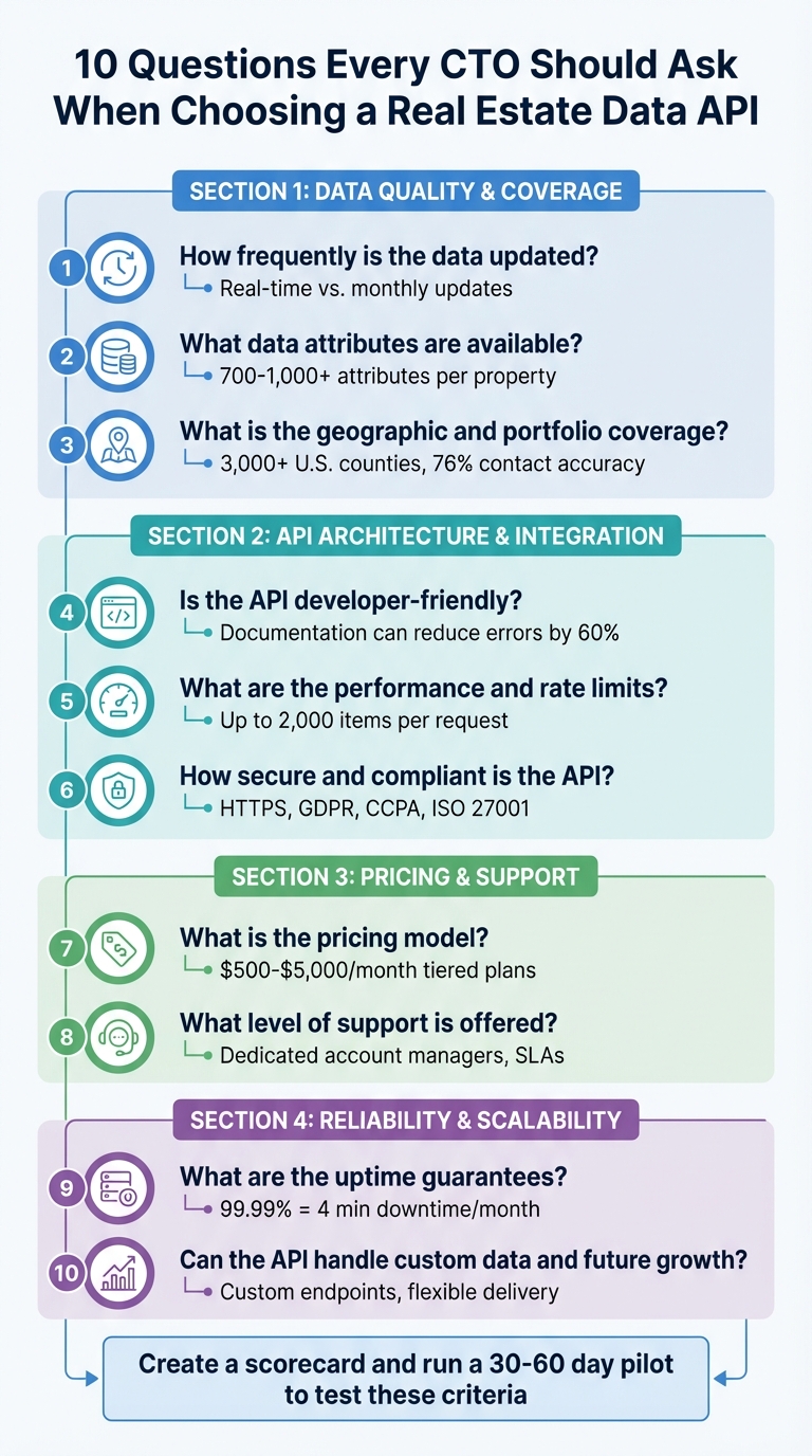 10 Essential Questions CTOs Should Ask When Choosing a Real Estate Data API