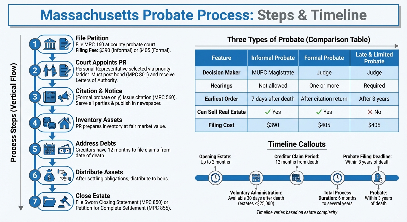 Massachusetts Probate Process Timeline and Steps