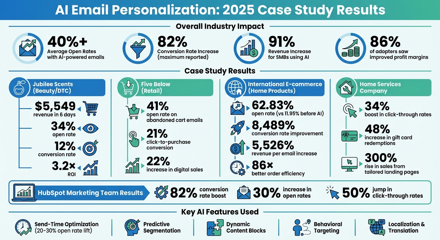 AI Email Personalization ROI Statistics 2025: Case Study Results