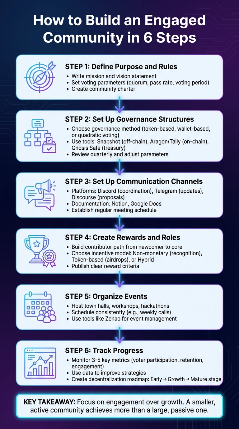 6 Steps to Build an Engaged Decentralized Community