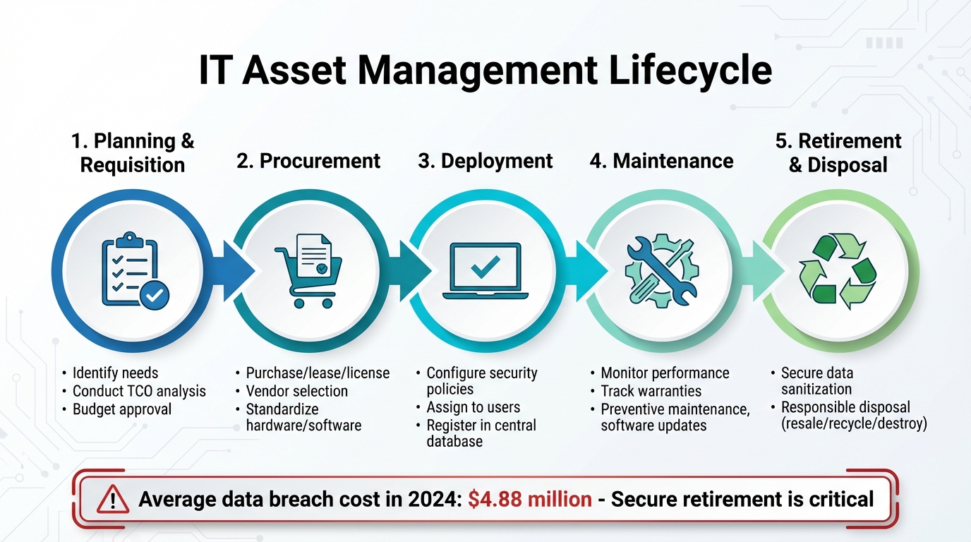 IT Asset Management Lifecycle: 5 Essential Stages from Planning to Disposal