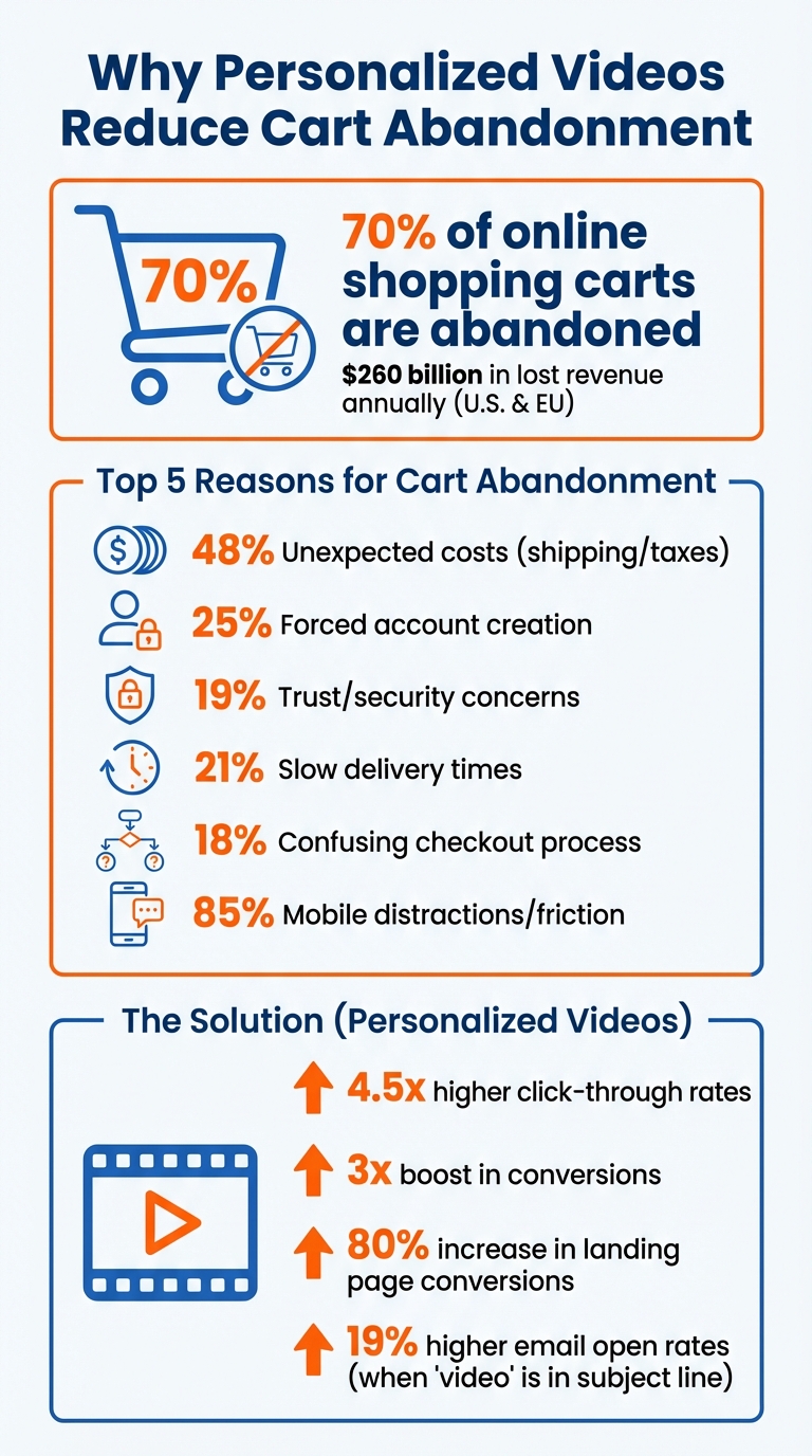 Cart Abandonment Statistics and Personalized Video Impact