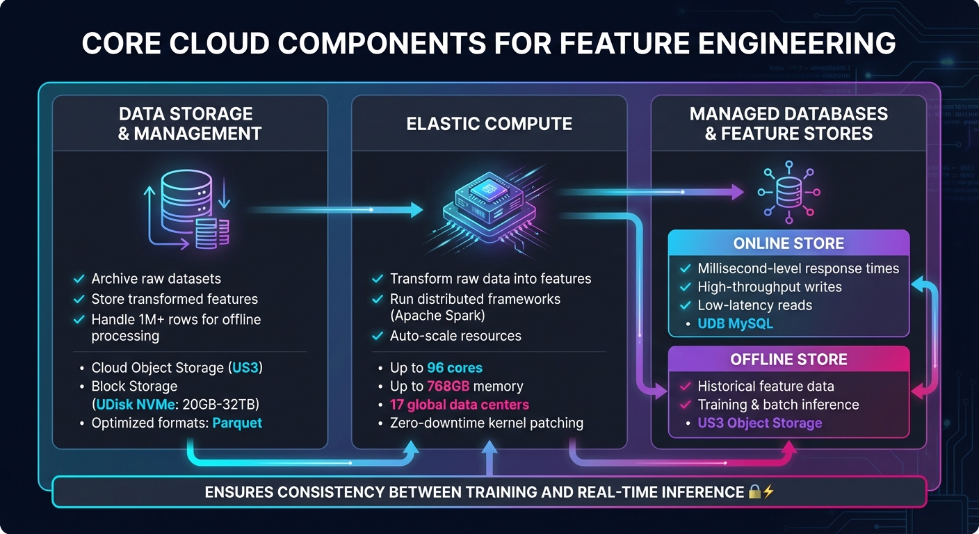 Cloud Components for Feature Engineering Pipelines Architecture