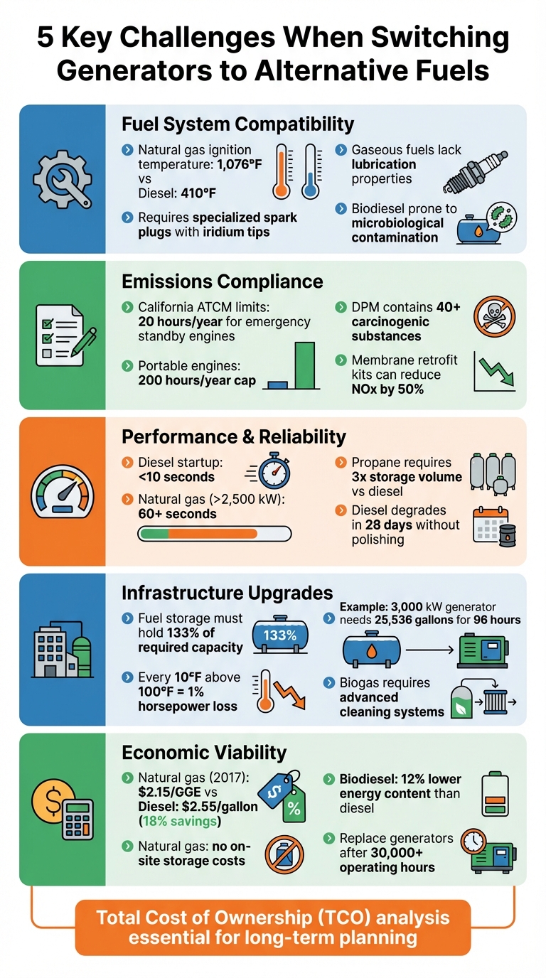 5 Key Challenges When Switching Generators to Alternative Fuels