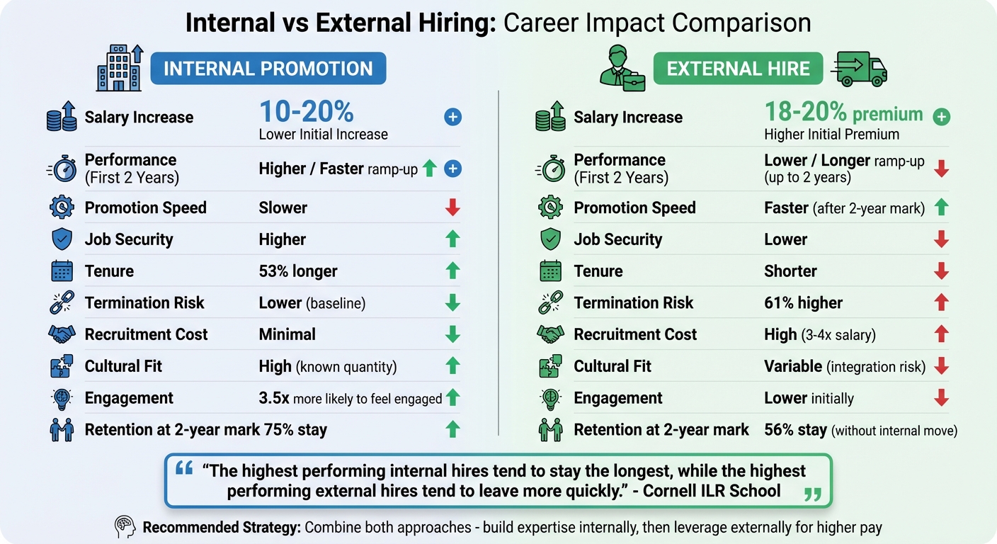 Internal vs External Hiring: Career Impact Comparison