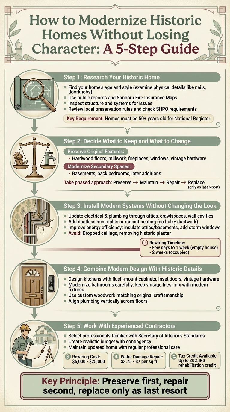 5-Step Process for Modernizing Historic Homes While Preserving Character