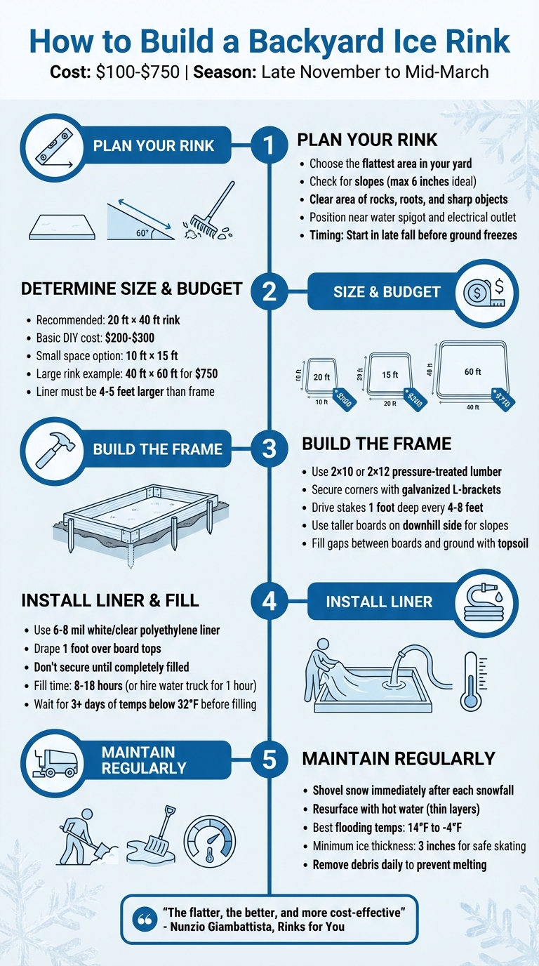 How to Build a Backyard Ice Rink: 5-Step Process Guide