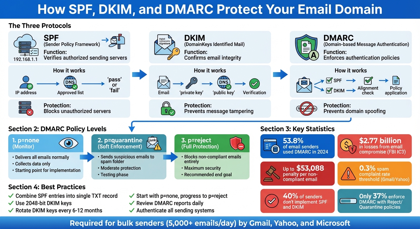 How SPF, DKIM, and DMARC Work Together for Email Authentication