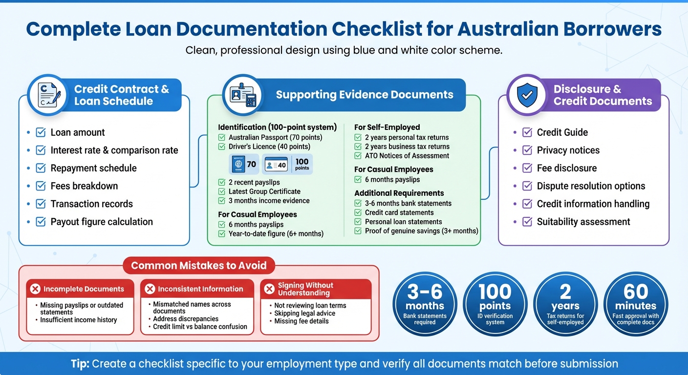 Complete Loan Documentation Checklist for Australian Borrowers