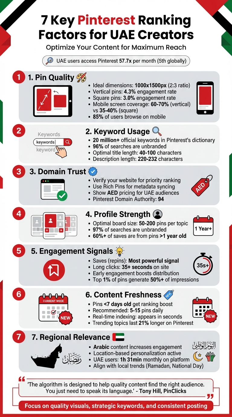 Pinterest Ranking Factors: 7 Key Elements for UAE Creators
