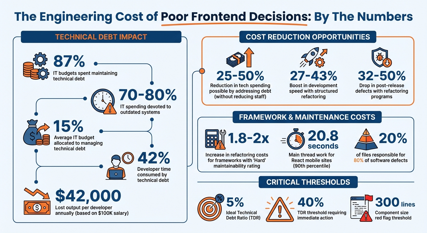 The True Cost of Frontend Technical Debt: Key Statistics