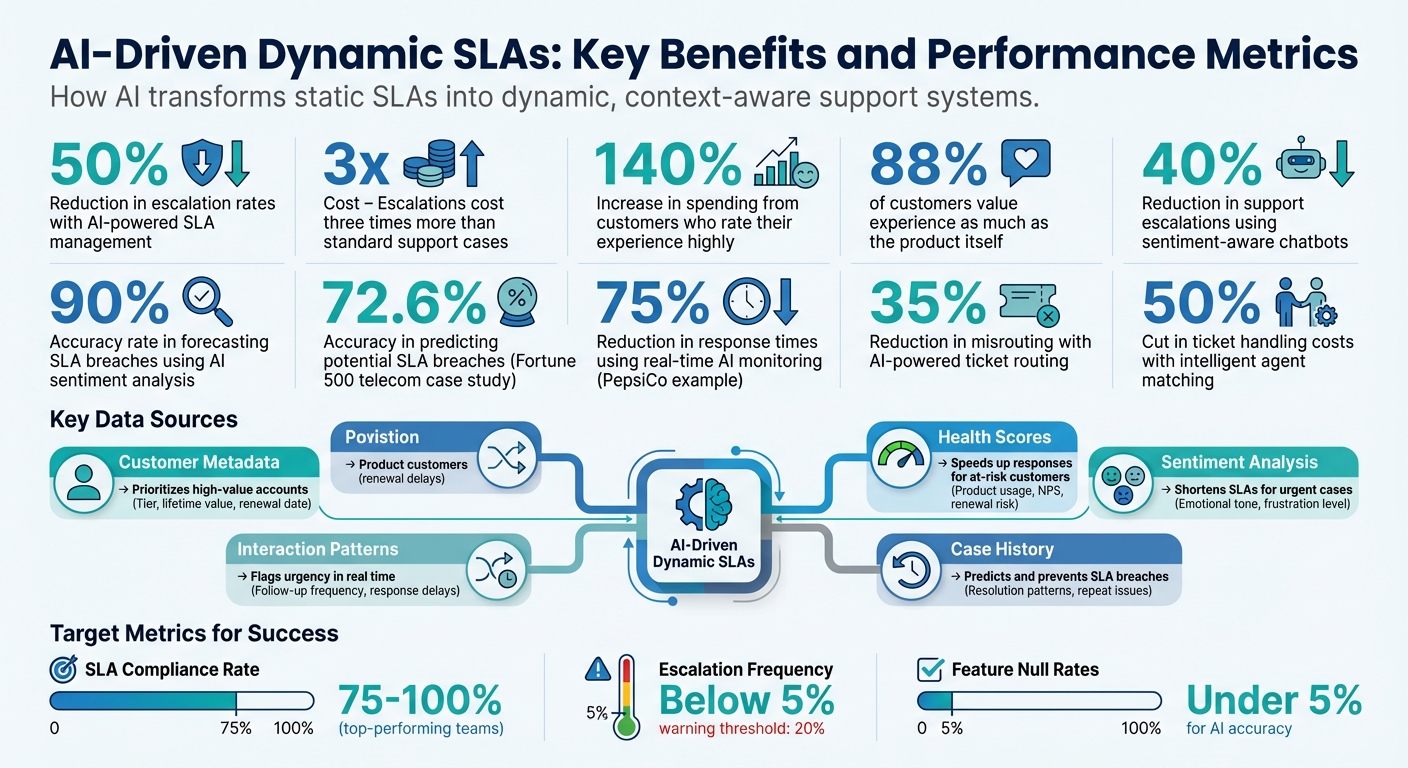 AI-Driven Dynamic SLAs: Key Benefits and Performance Metrics