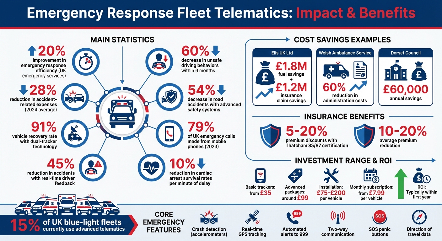 Emergency Response Fleet Telematics: Key Statistics and Benefits