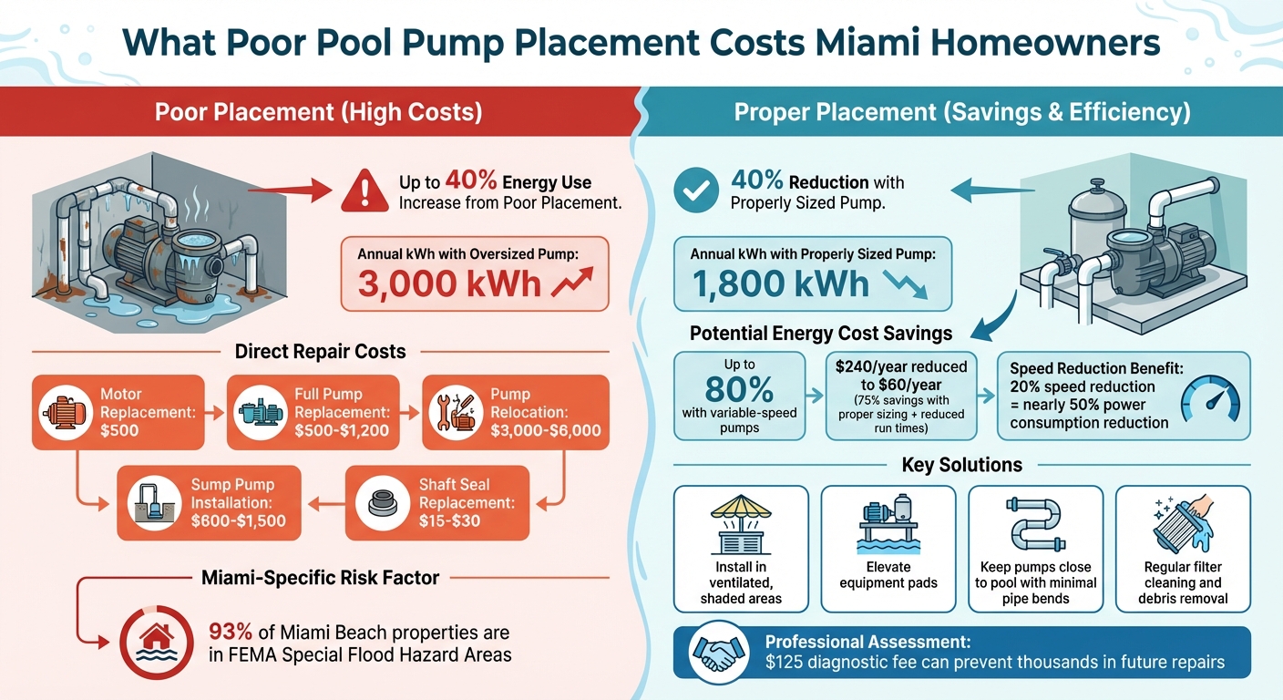 Cost Impact of Poor Pool Pump Placement in Miami
