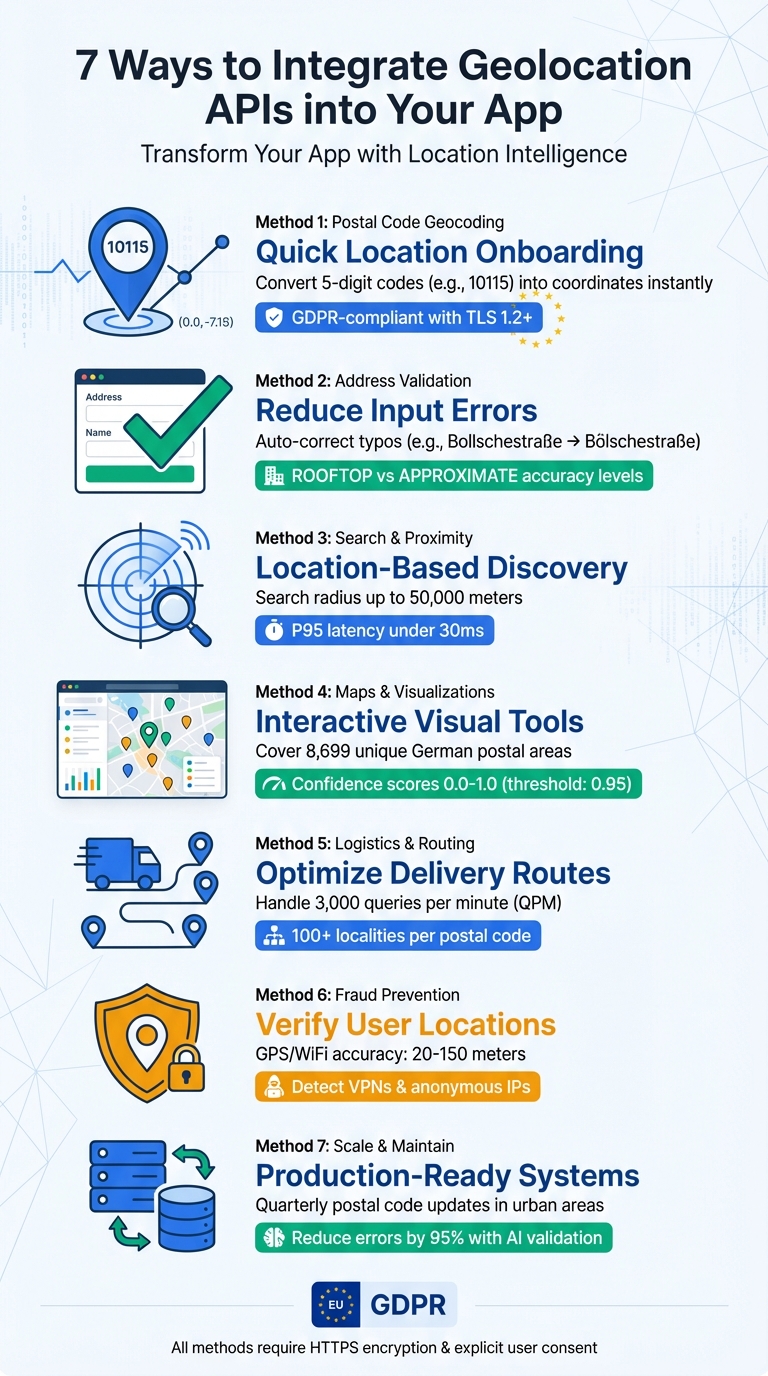 7 Ways to Integrate Geolocation APIs: Complete Implementation Guide