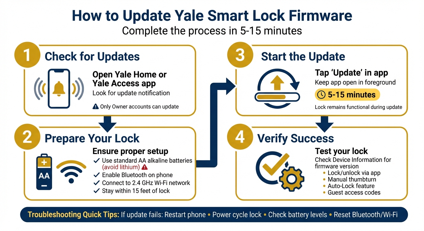 Yale Smart Lock Firmware Update Process: 4-Step Guide