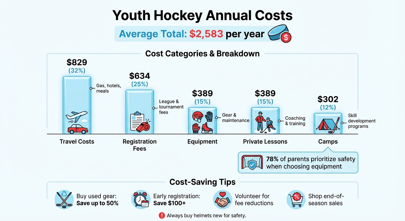 Youth Hockey Annual Costs Breakdown: Average $2,583 Per Year