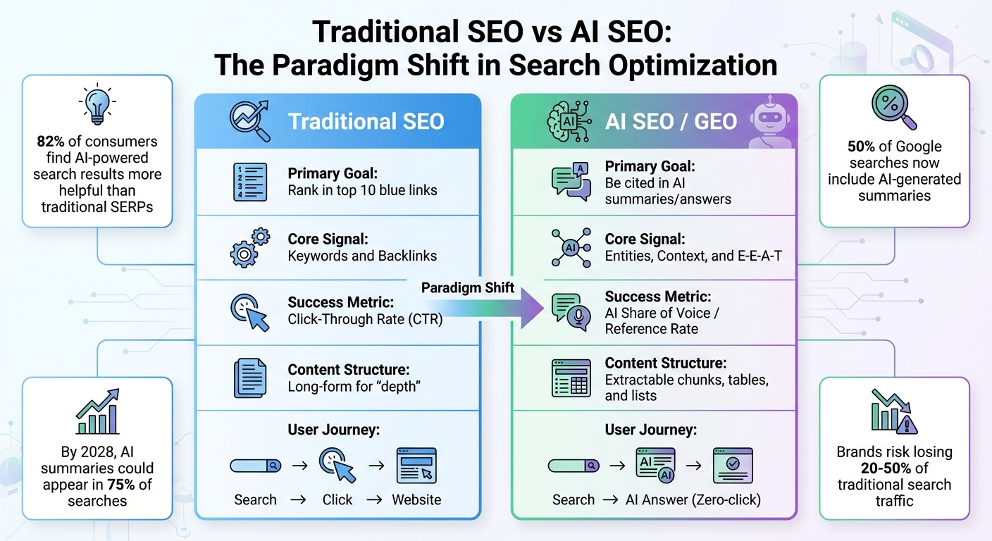 Traditional SEO vs AI SEO: Key Differences in Search Optimization